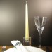 Bolsius Candles - 10 x 25cm Ivory Taper Dinner Candles